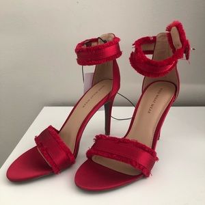 Women’s ankle strap red heel